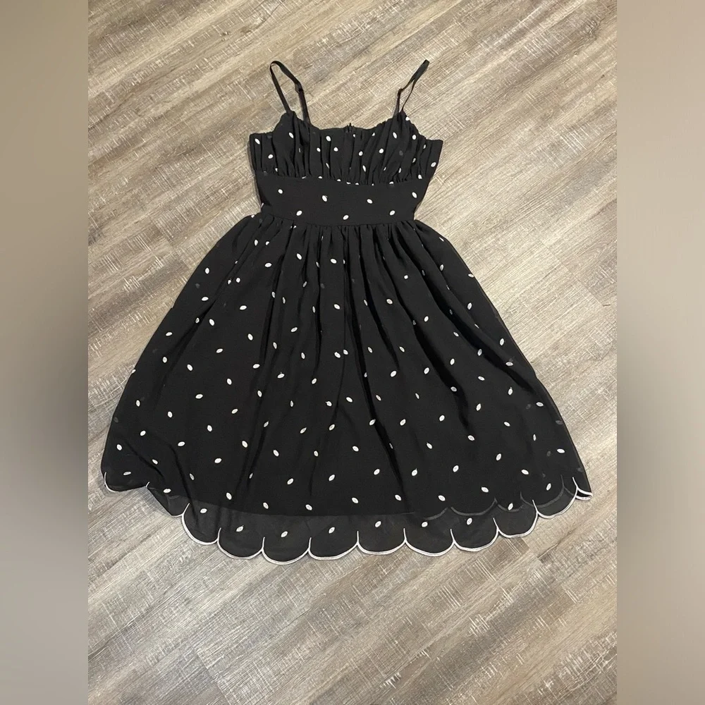 New Voodoo Vixen 50s Retro Black Polka Dot Fit & Flare Size Small 4 - Picture 4 of 11